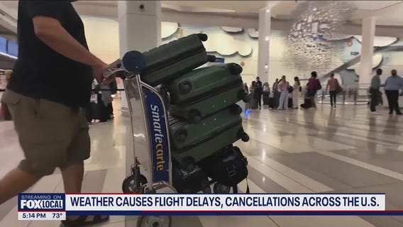 Weather causes flight delays, cancellations across the U.S.