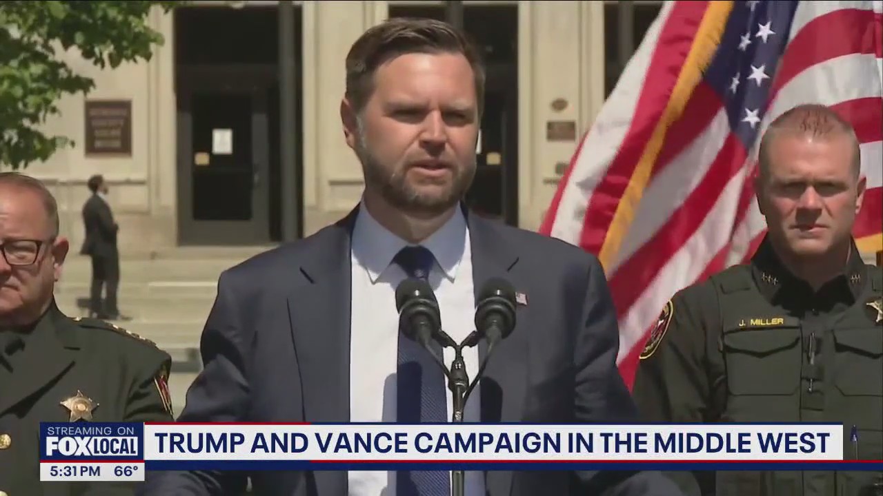Trump, Vance campaign in Midwest