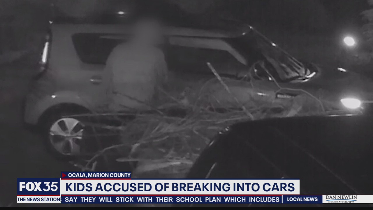 Kids accused of breaking into cars in Ocala