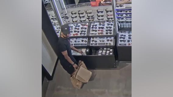 Suspect accused of stealing $11k worth of sunglasses in Lynnwood, Redmond