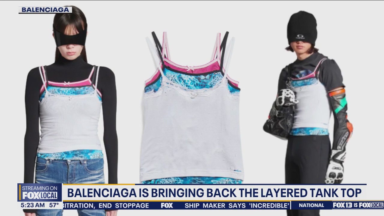 Balenciaga is bringing back the layered tank top | FOX 13 Seattle