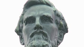 Congressman Steil vists Wind Lake statue of Colonel Heg