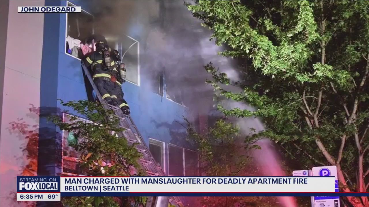 Man charged with manslaughter for deadly apartment fire | FOX 13 Seattle