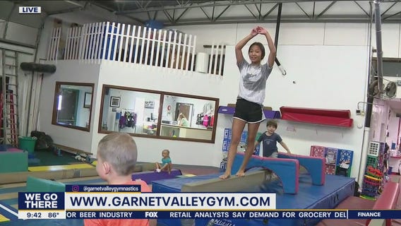 Local kids put their gymnastics skills to the test at daily camp