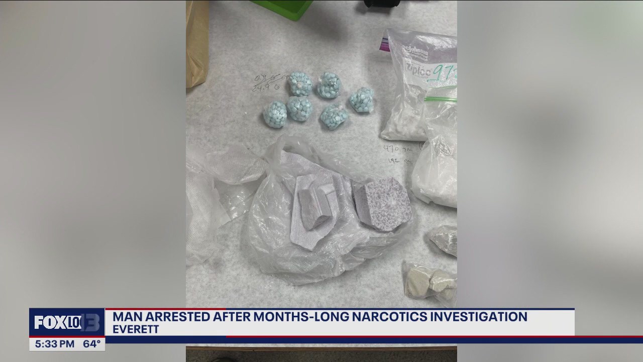 Everett man arrested after months-long narcotics investigation