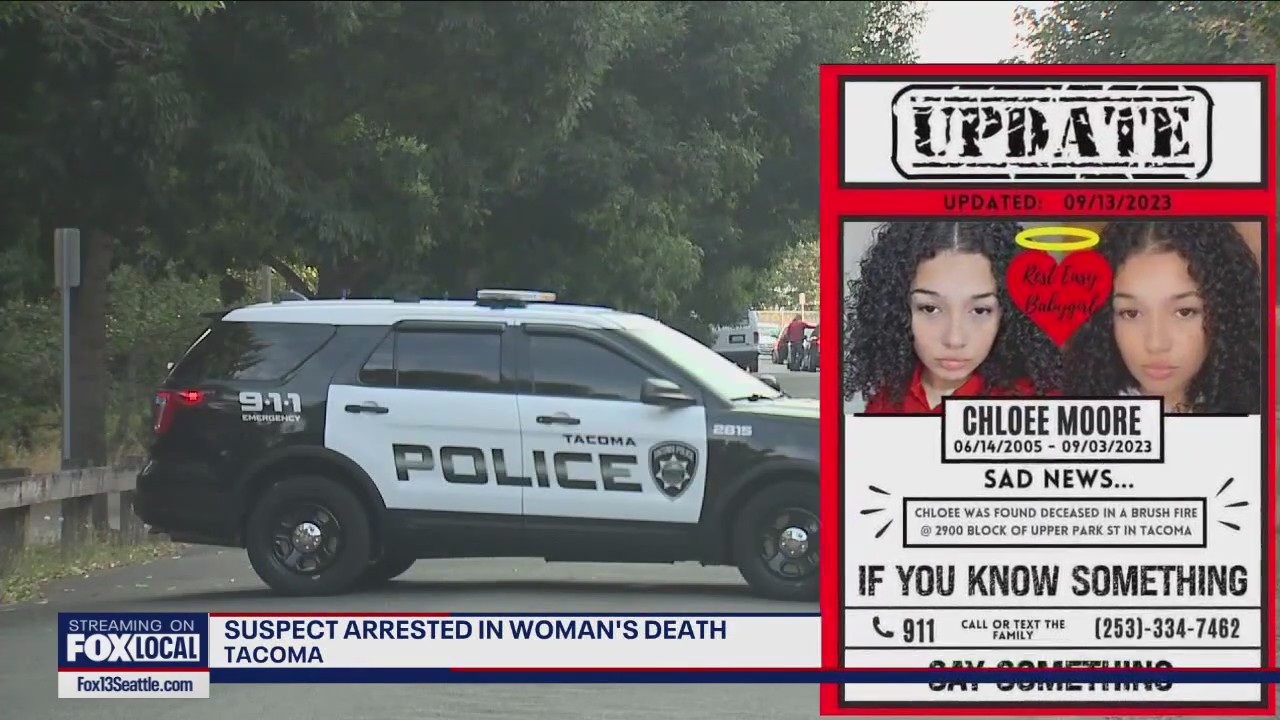 Arrest made in 2023 death of woman found in Tacoma brush fire