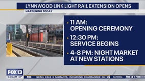 Lynnwood link light rail extension opens