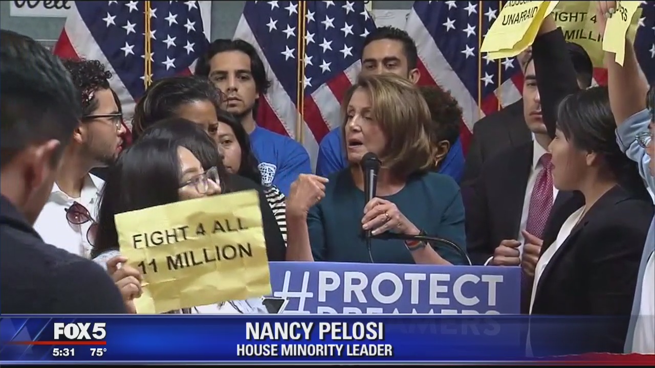 Young immigrants shout down Democratic leader Nancy Pelosi