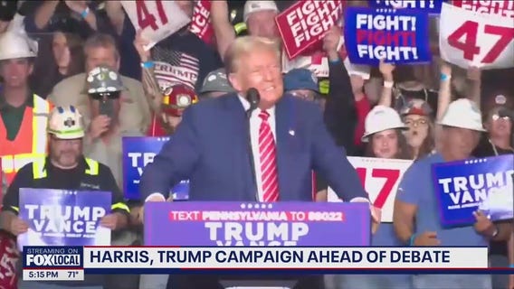 Harris, Trump campaign ahead of debate