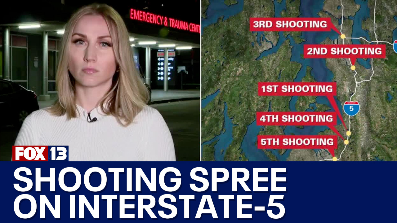 At least 4 hurt, 1 arrested in I-5 shooting spree | FOX 13 Seattle