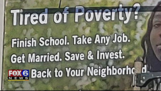 Billboards removed after message about poverty sparks controversy