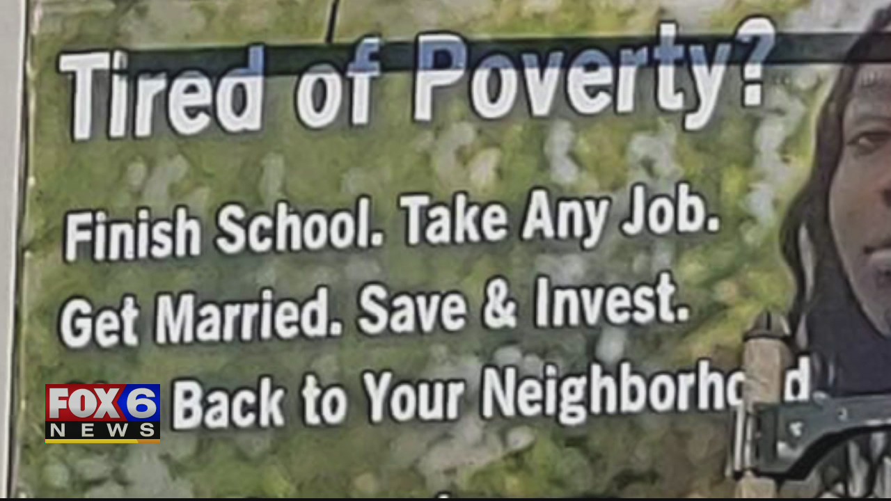 Billboards removed after message about poverty sparks controversy