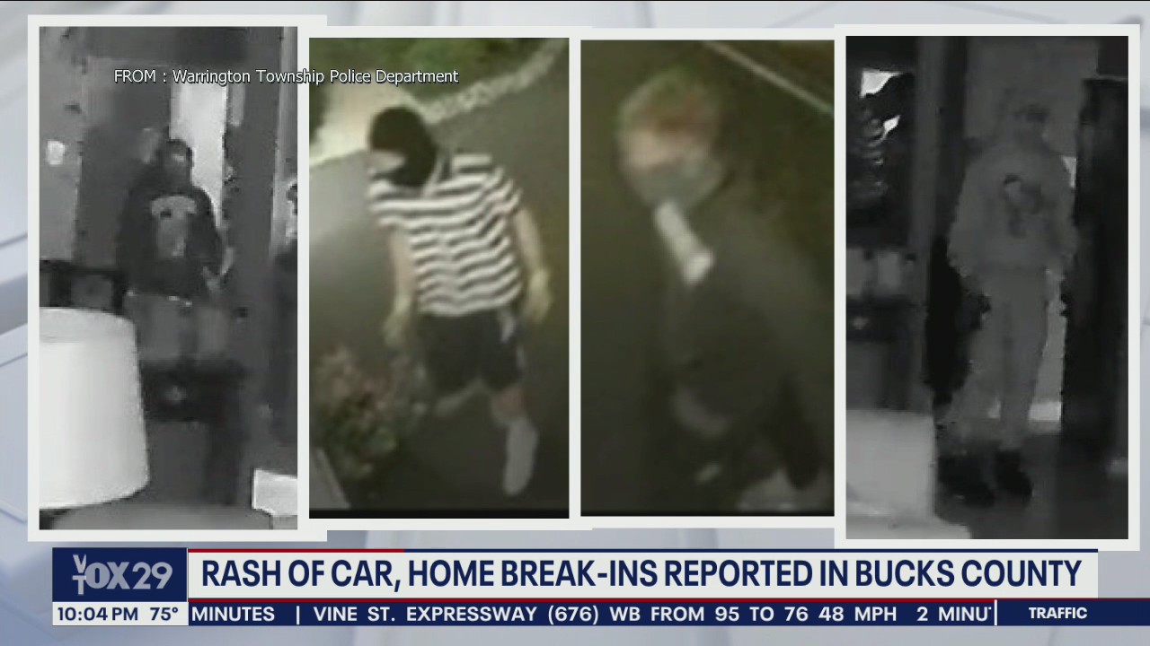 Warrington the target of over 2 dozen burglaries, stolen vehicles in less than 24 hours, police say