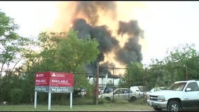Fire at south Baltimore warehouse