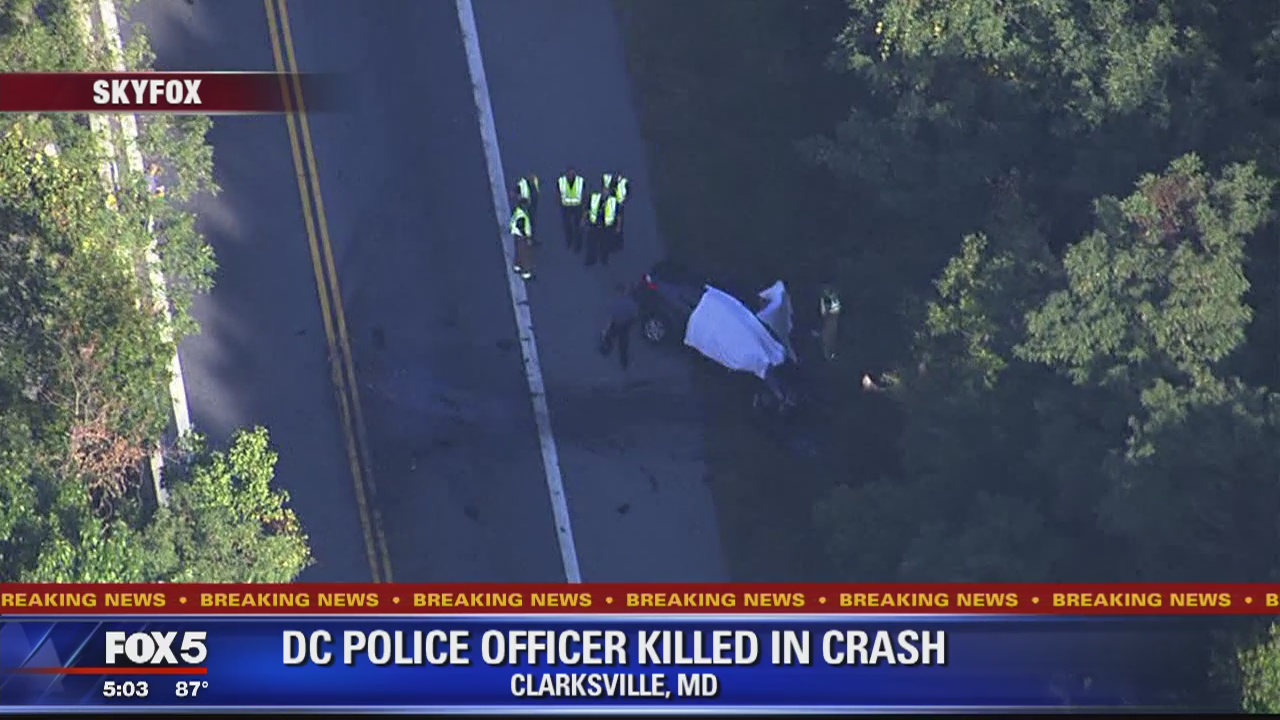 DC police officer killed in car crash with tractor trailer in Howard County