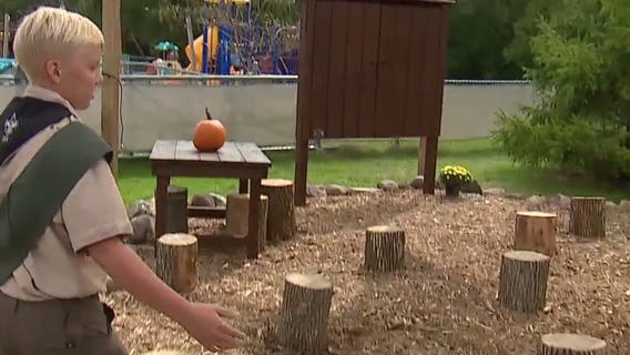 New Berlin teen creates outdoor COVID classroom for Eagle Scout project