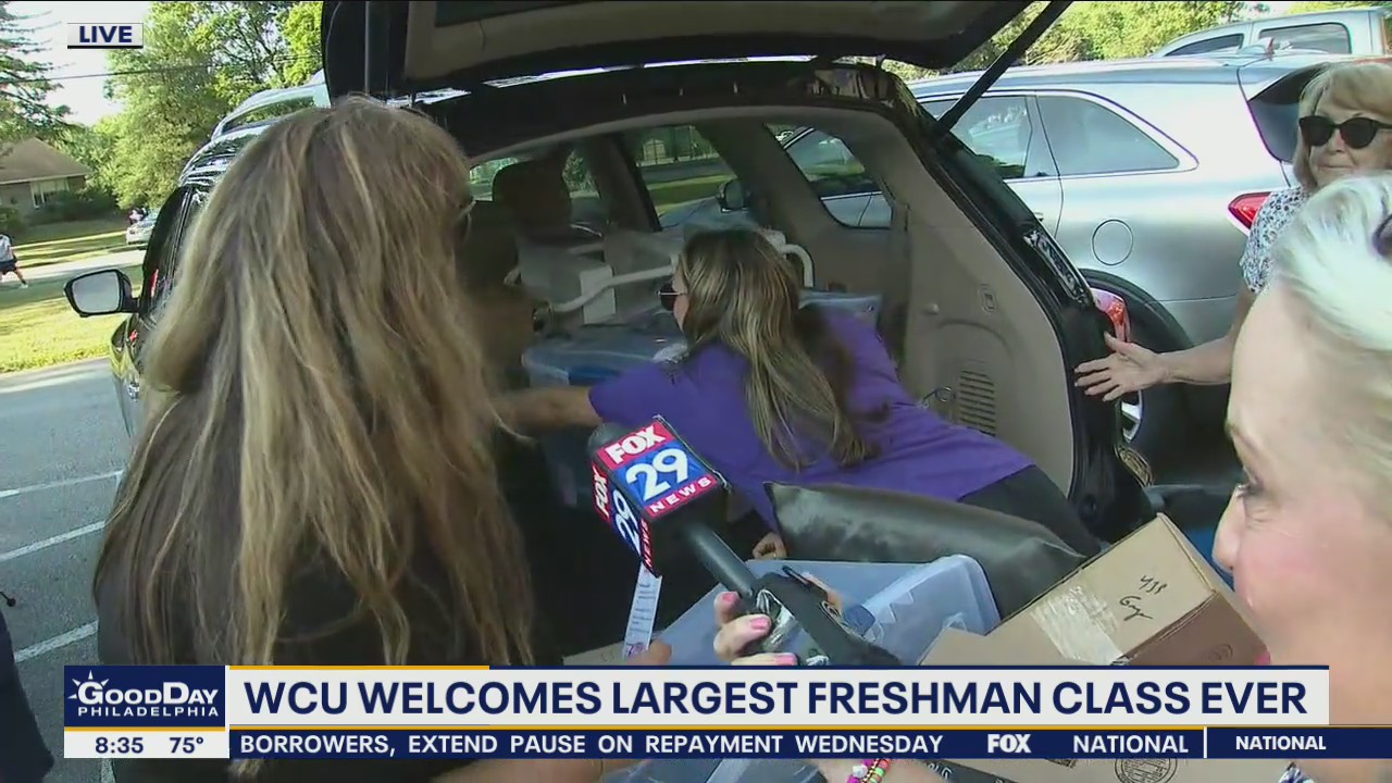 Welcome Week kicks off at West Chester University as freshmen move in
