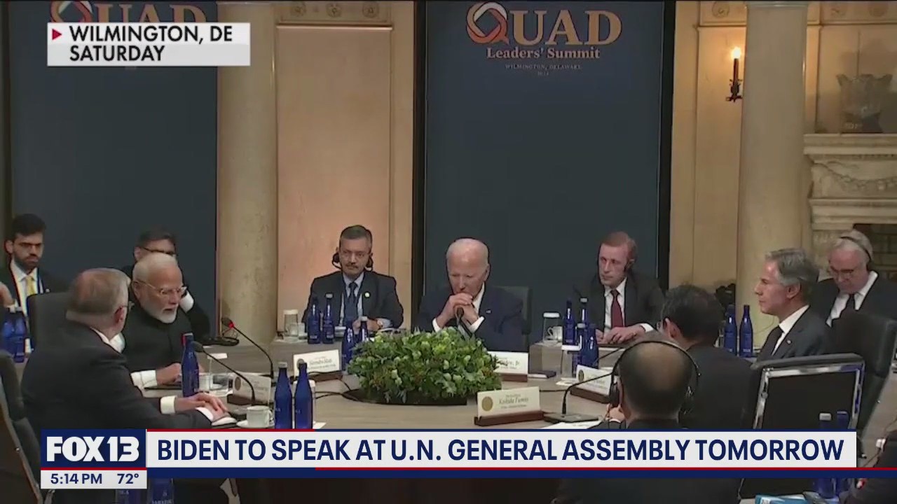 Biden to speak at U.N. General Assembly tomorrow | FOX 13 Seattle