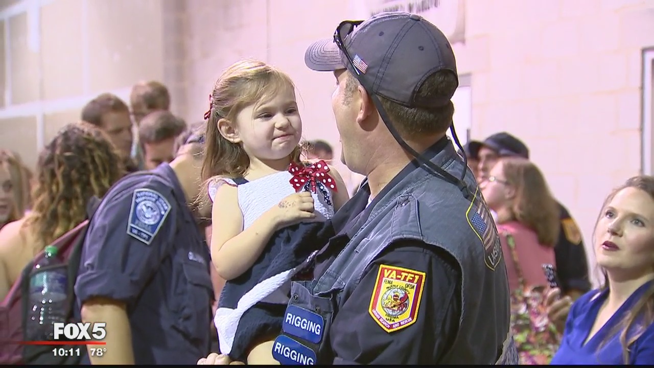Virginia Task Force 1 returns home after deployment for hurricane response efforts
