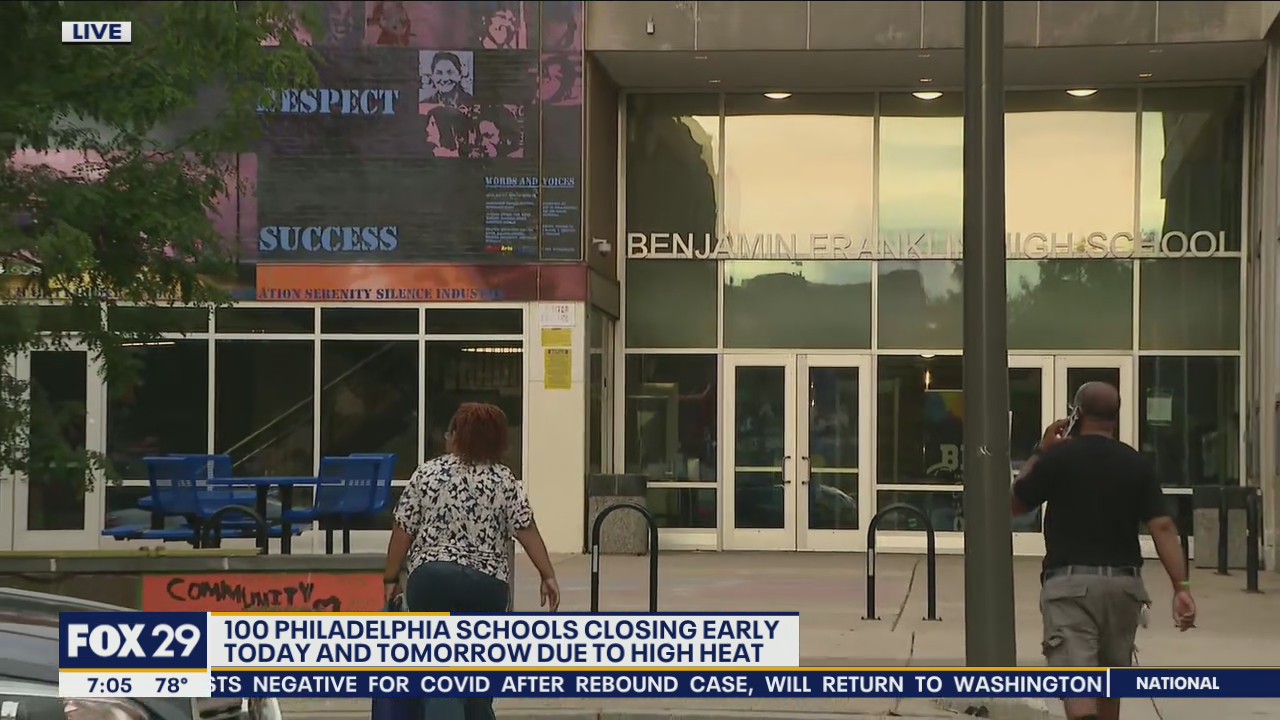 100 Philadelphia schools closing early due to high heat