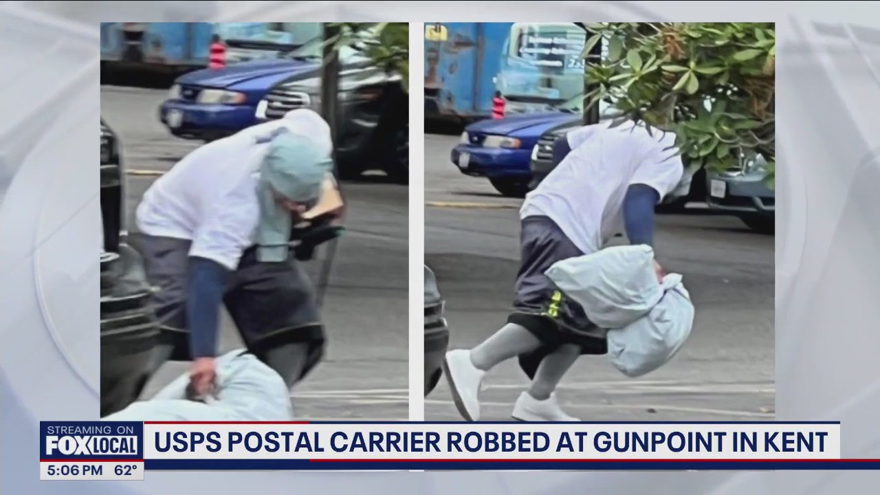 USPS mail carrier robbed at gunpoint in Kent | FOX 13 Seattle