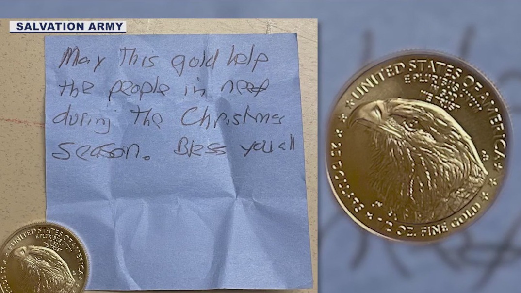 Salvation Army in Phoenix receives $1,300 gold coin