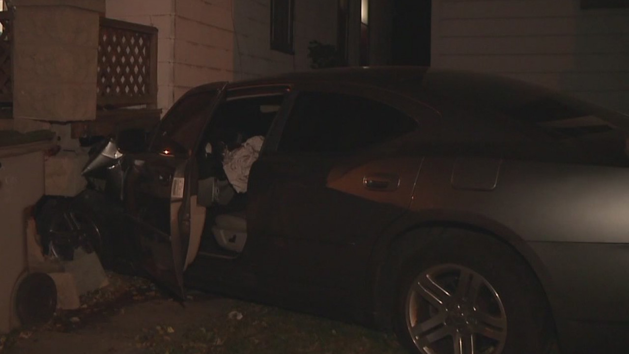 Driver crashes into home near 19th and Grant, flees scene