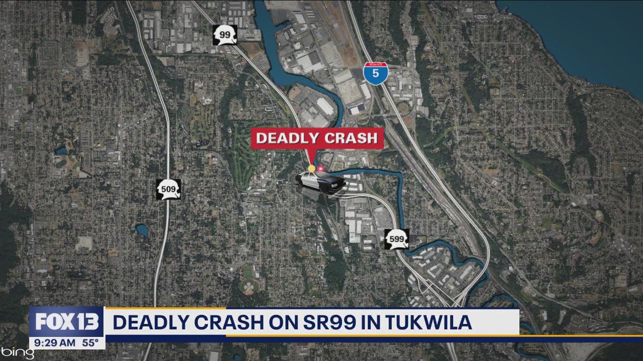 Deadly crash on SR-99 in Tukwila, WA | FOX 13 Seattle