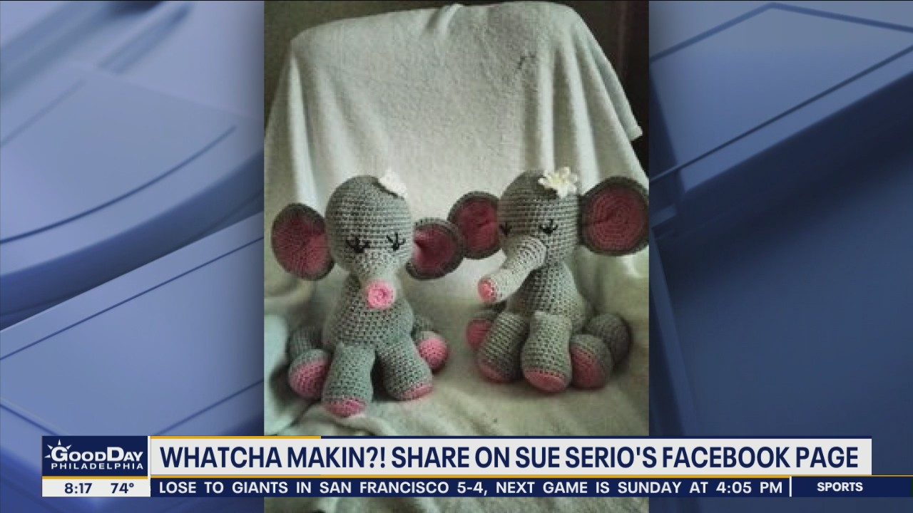 Whatcha Makin? Crotchet baby elephants and football hats