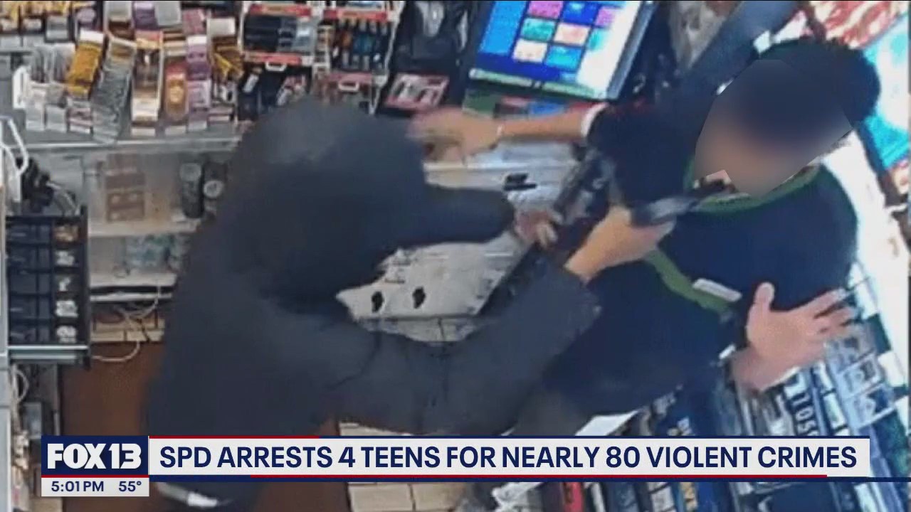 Seattle Police arrest 4 teens for nearly 80 violent crimes | FOX 13 Seattle