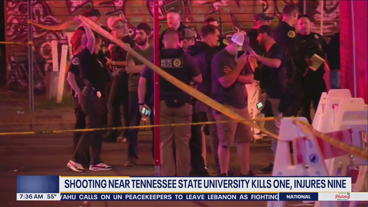 Shooting near Tennessee State University kills 1, injures 9