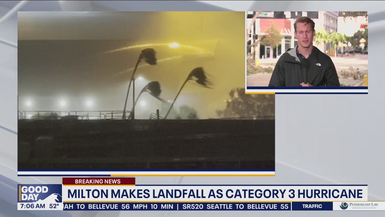 Live report: Milton makes landfall as cat. 3 hurricane in FL