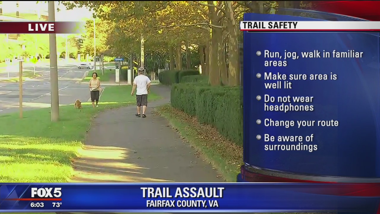 Woman sexually assaulted on Fairfax trail