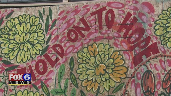 Plywood becomes artwork after days of protests in Wauwatosa