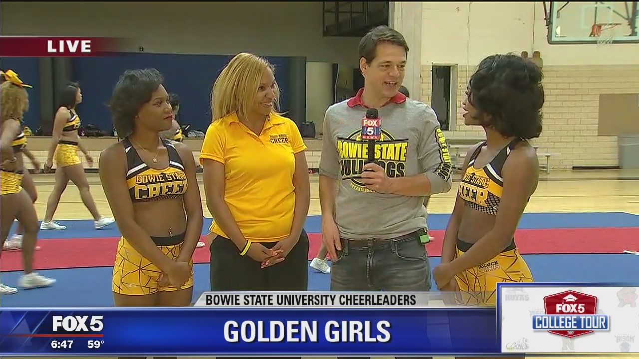 Bowie State University | FOX 5 College Tour: Golden Girls Cheerleaders