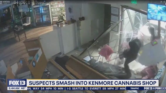 Suspects smash into Kenmore, WA cannabis shop