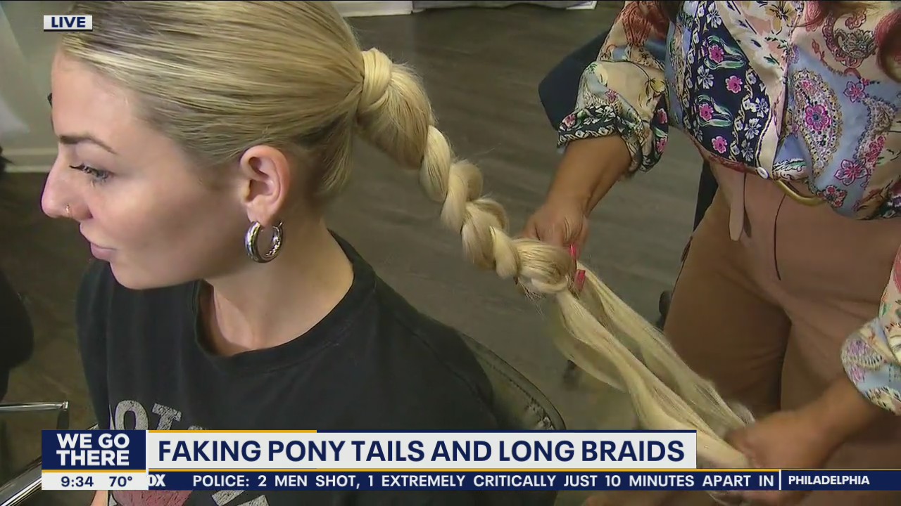 The easy way to fake pony tails and long braids