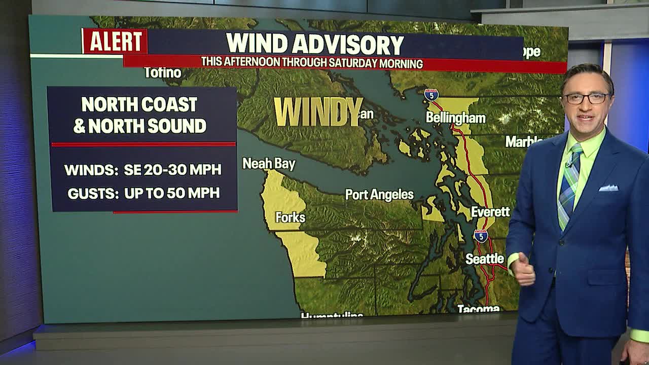 Friday winds will be gusty