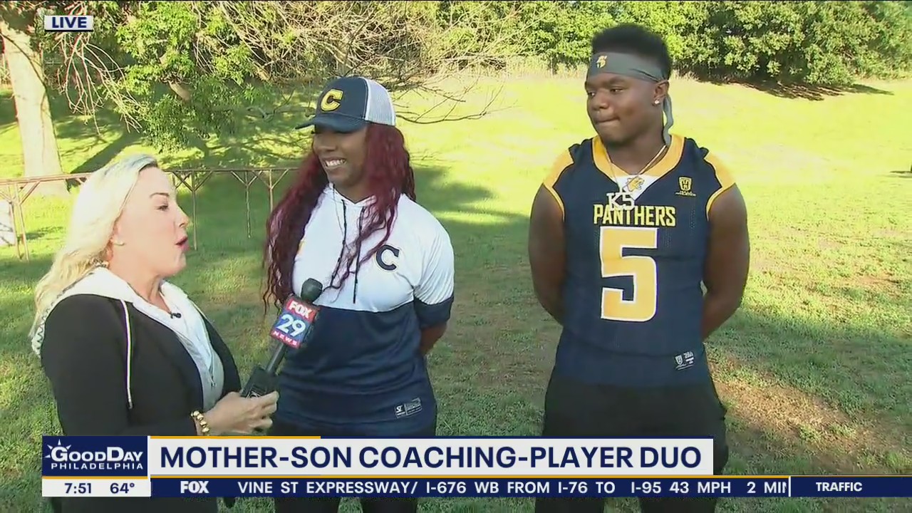 Pennsylvania mother coaches son's high school football team