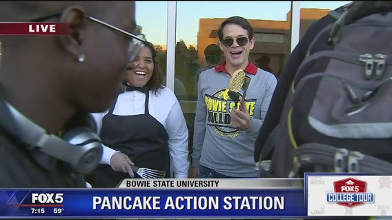 Bowie State University | FOX 5 College Tour: Chowing Down at the Pancake Action Station