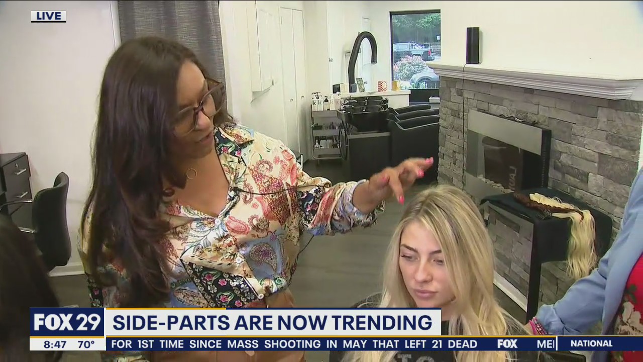 How to achieve new hairstyle trends, including the side part