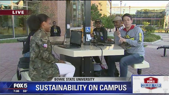 Bowie State University | FOX 5 College Tour: Solar Charging Table
