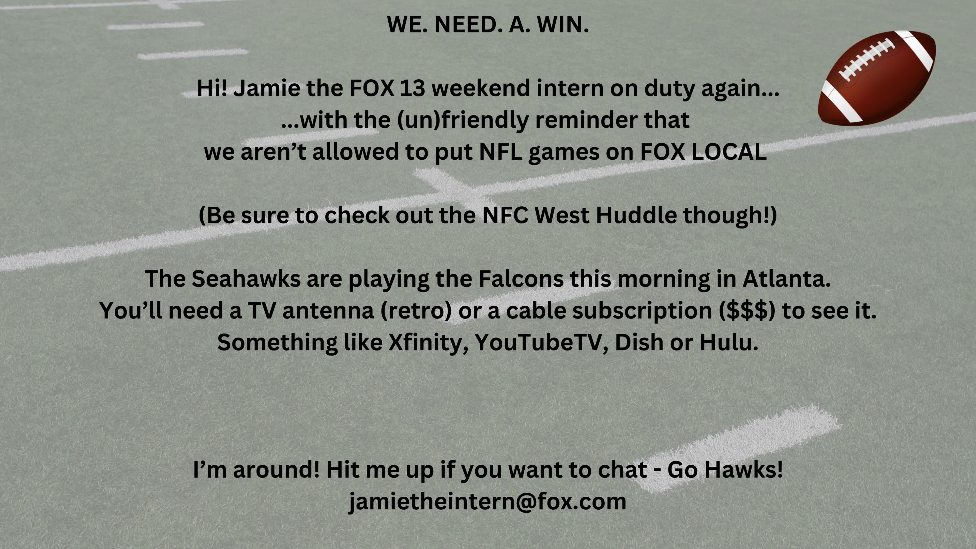 Where to watch Seahawks vs Falcons