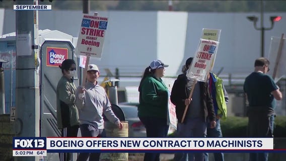 Boeing offers new contract to striking workers