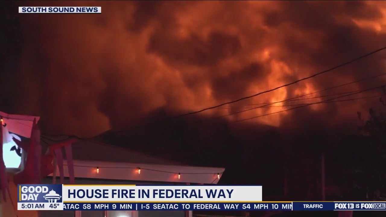 House fire in Federal Way, WA