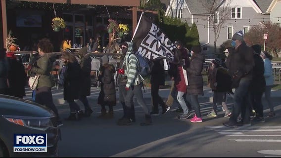 Protesters call for Officer Mensah's firing