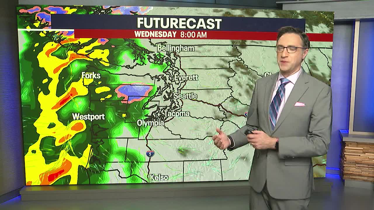 Drier skies on Tuesday