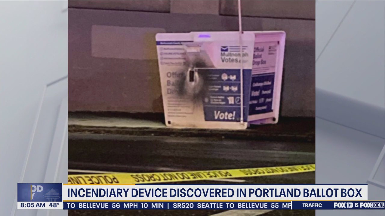 Incendiary device discovered in Portland, OR ballot box