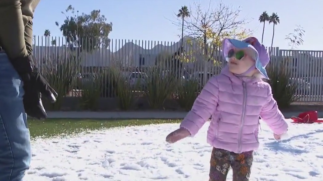 Snow delivered to Foundation for Blind Children