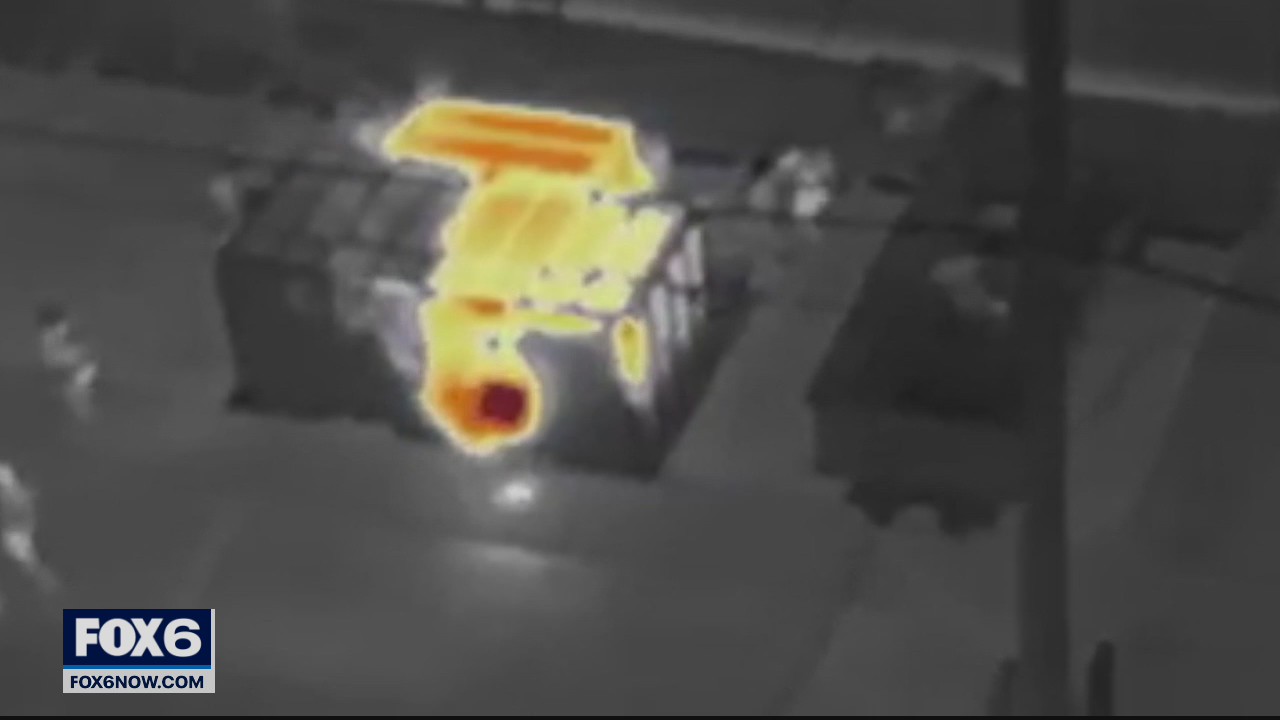 Infrared drone helps find hot spots amid fire at the cheel